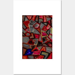 Pieces of Love (Red Blue) Posters and Art